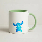 Watercolour Blue Alien Disney Mug 9