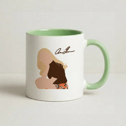 Vintage Pose Coffee Green Mug