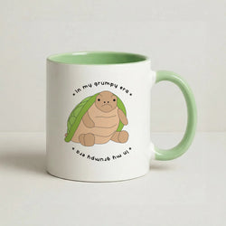 Grumpy Era Turtle Coffee Green Mug