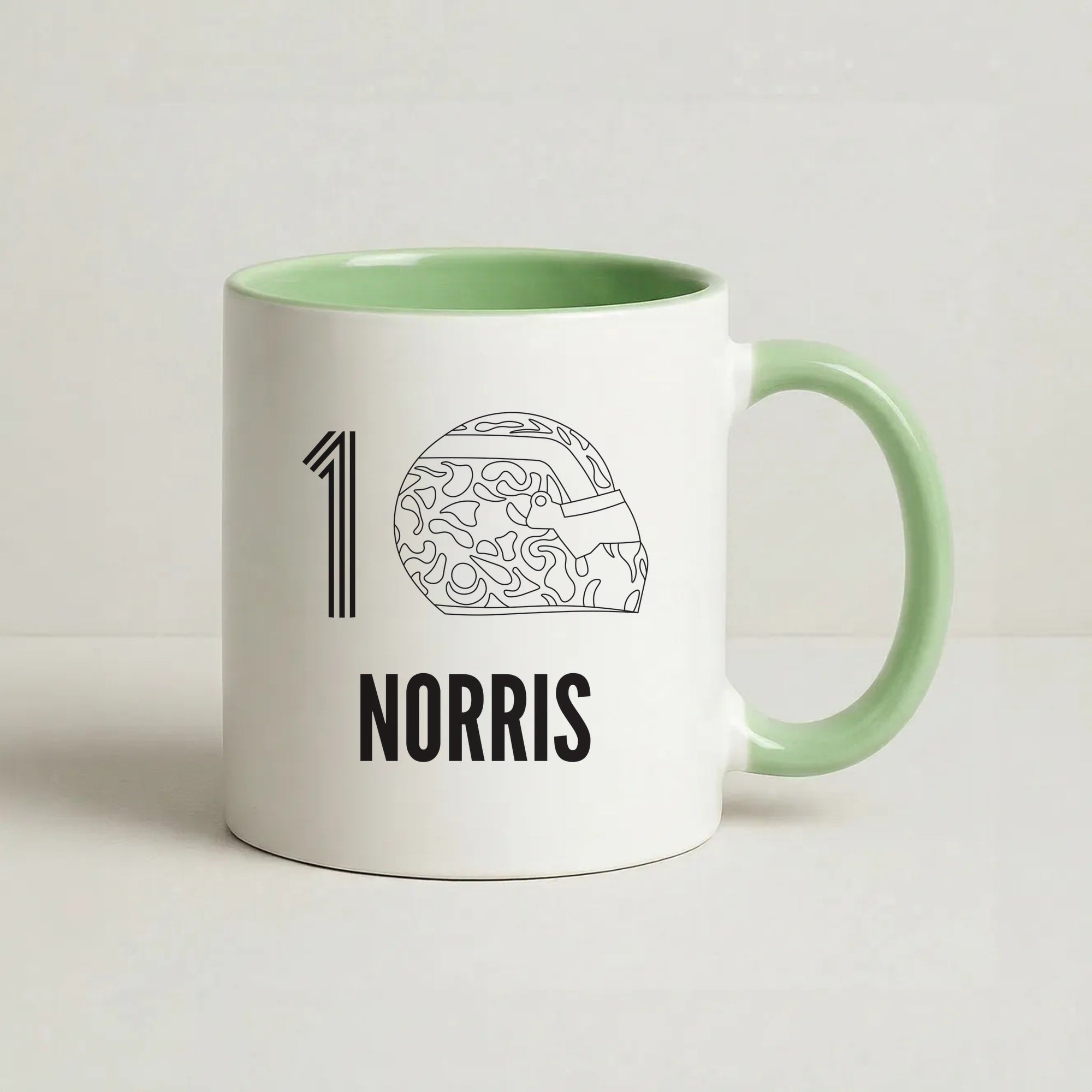 Norris Helmet 2026 Coffee Green Mug