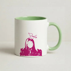 Black Gaga Silhouette  Coffee Green Mug