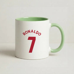 Iconic 7 - Ronaldo Coffee Green Mug