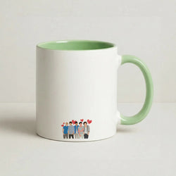Love Band Coffee Green Mug