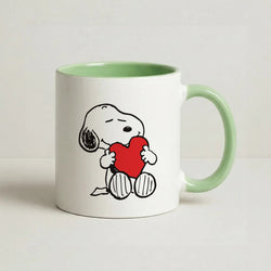 Snoopy - Valentine's Day Coffee Green Mug