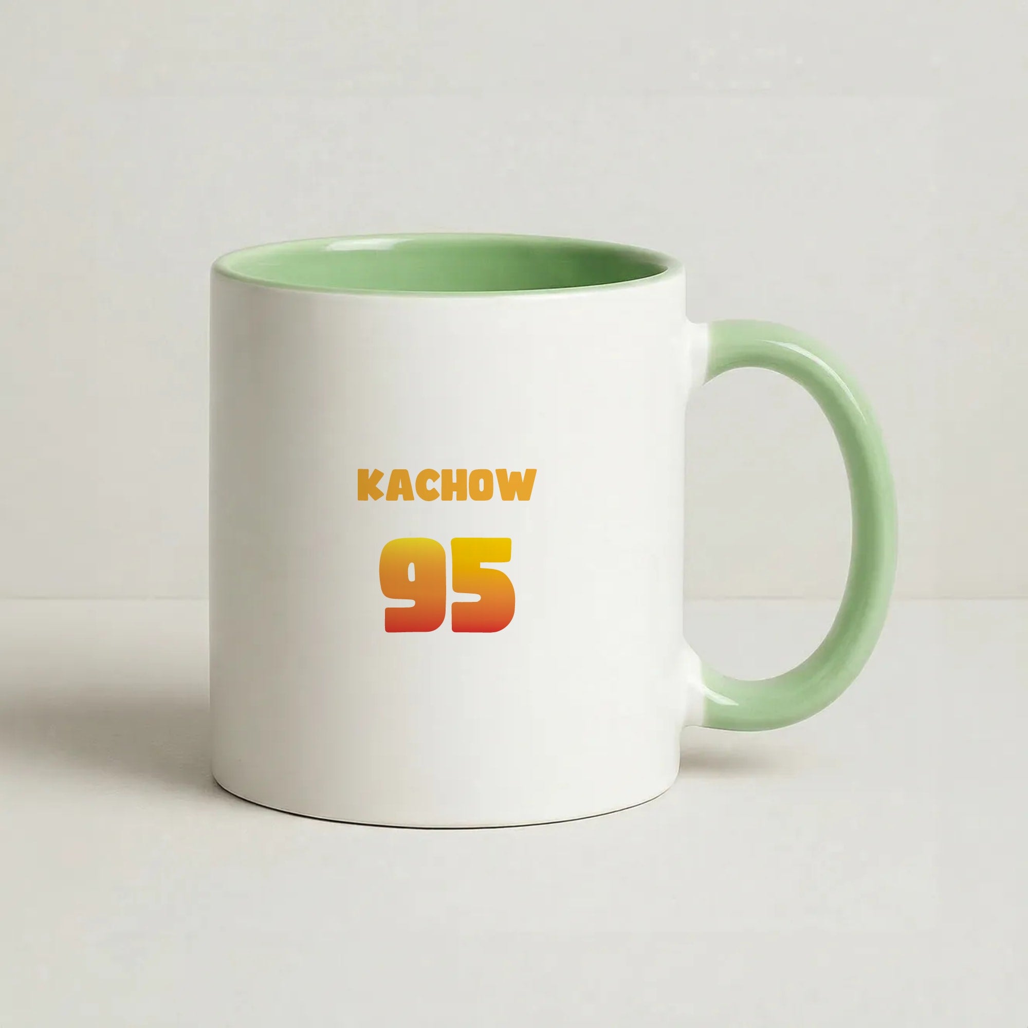 Kachow 95 - Cars Coffee Green Mug
