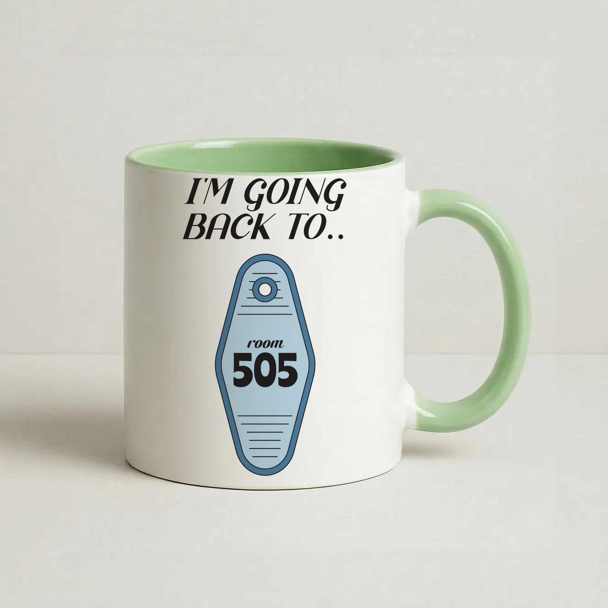 I'm Going Back To 505 Keyring Coffee Green Mug