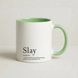 Slay Coffee Green Mug