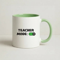 Teacher Mode On Coffee Green Mug