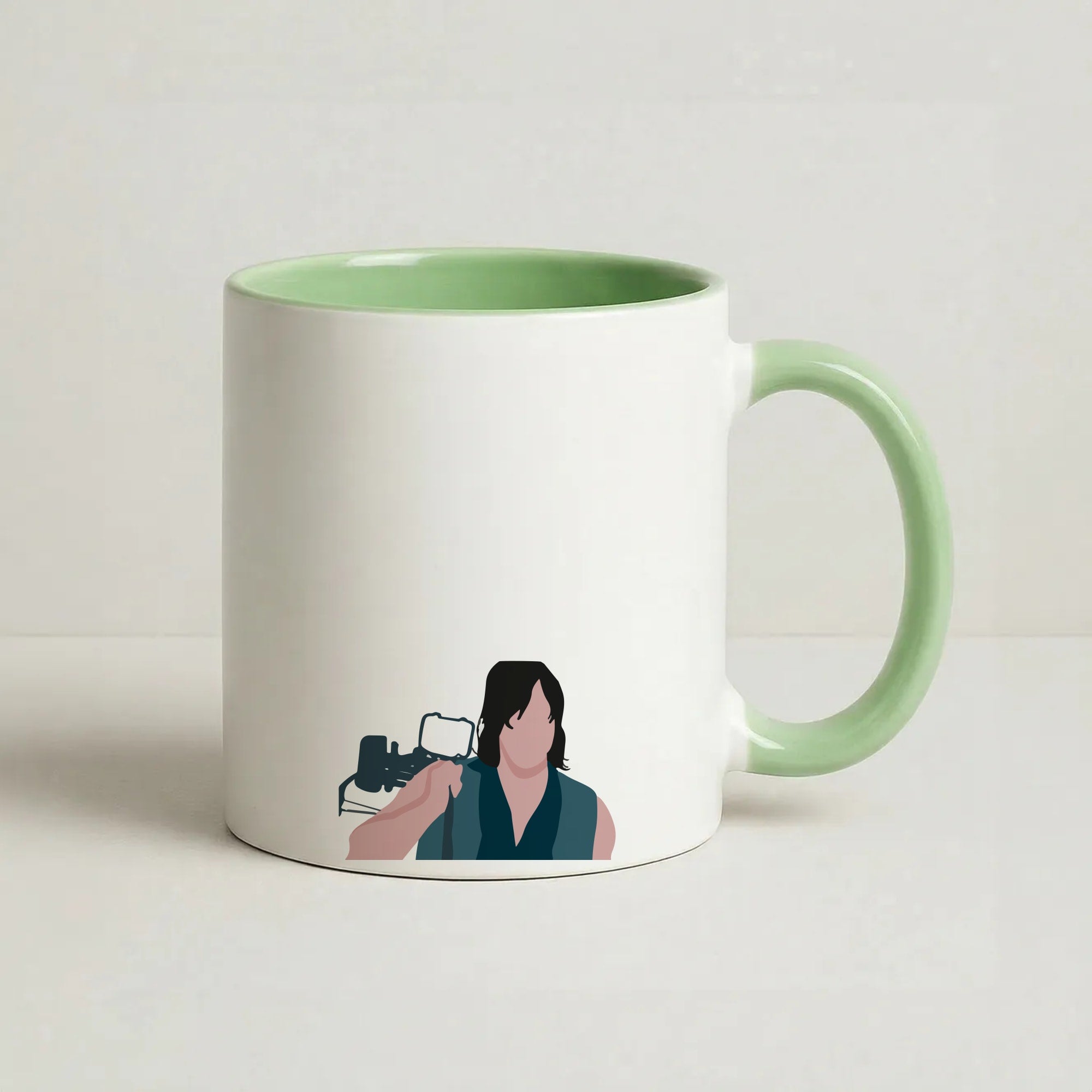 Daryl And His Crossbow - TWD Coffee Green Mug