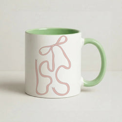 Black Ribbon Coffee Green Mug