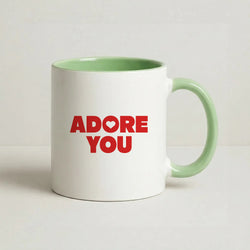 Adore You Coffee Green Mug