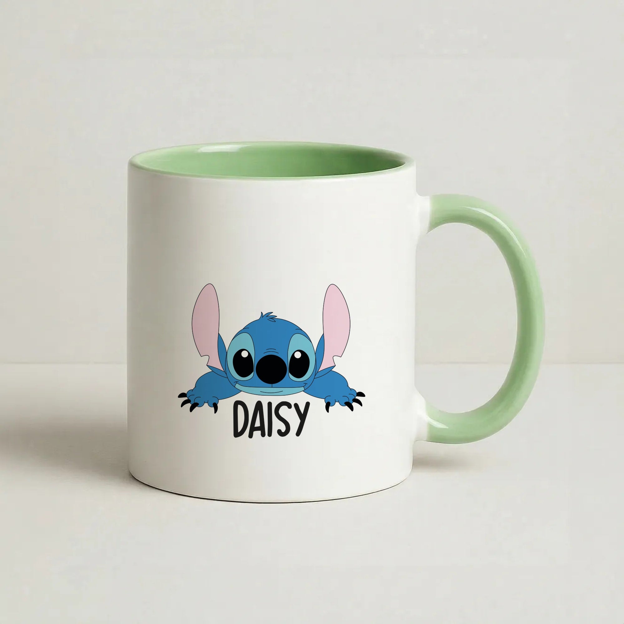 Blue Alien - Personalised Disney Coffee Green Mug