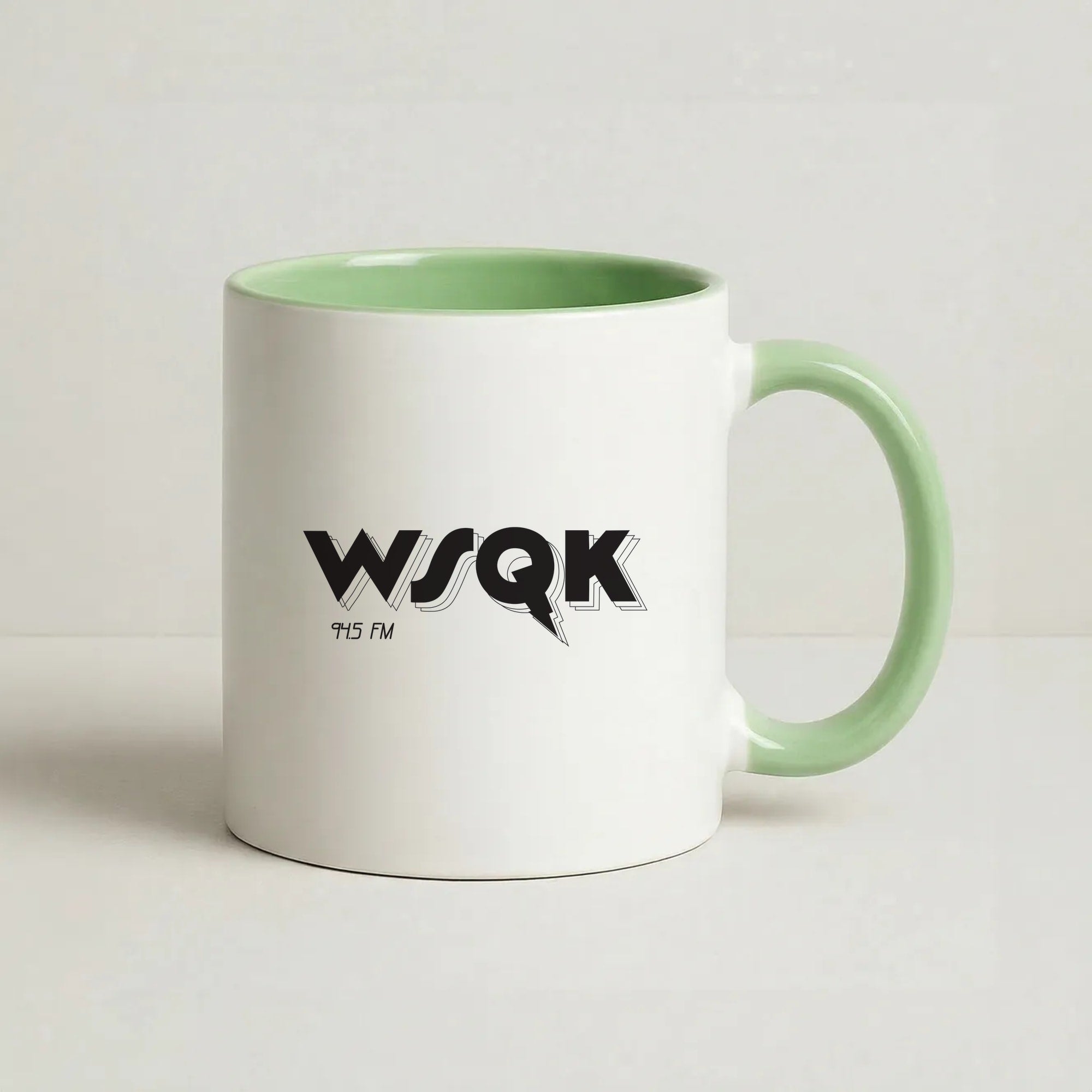 WSQK Radio Coffee Green Mug