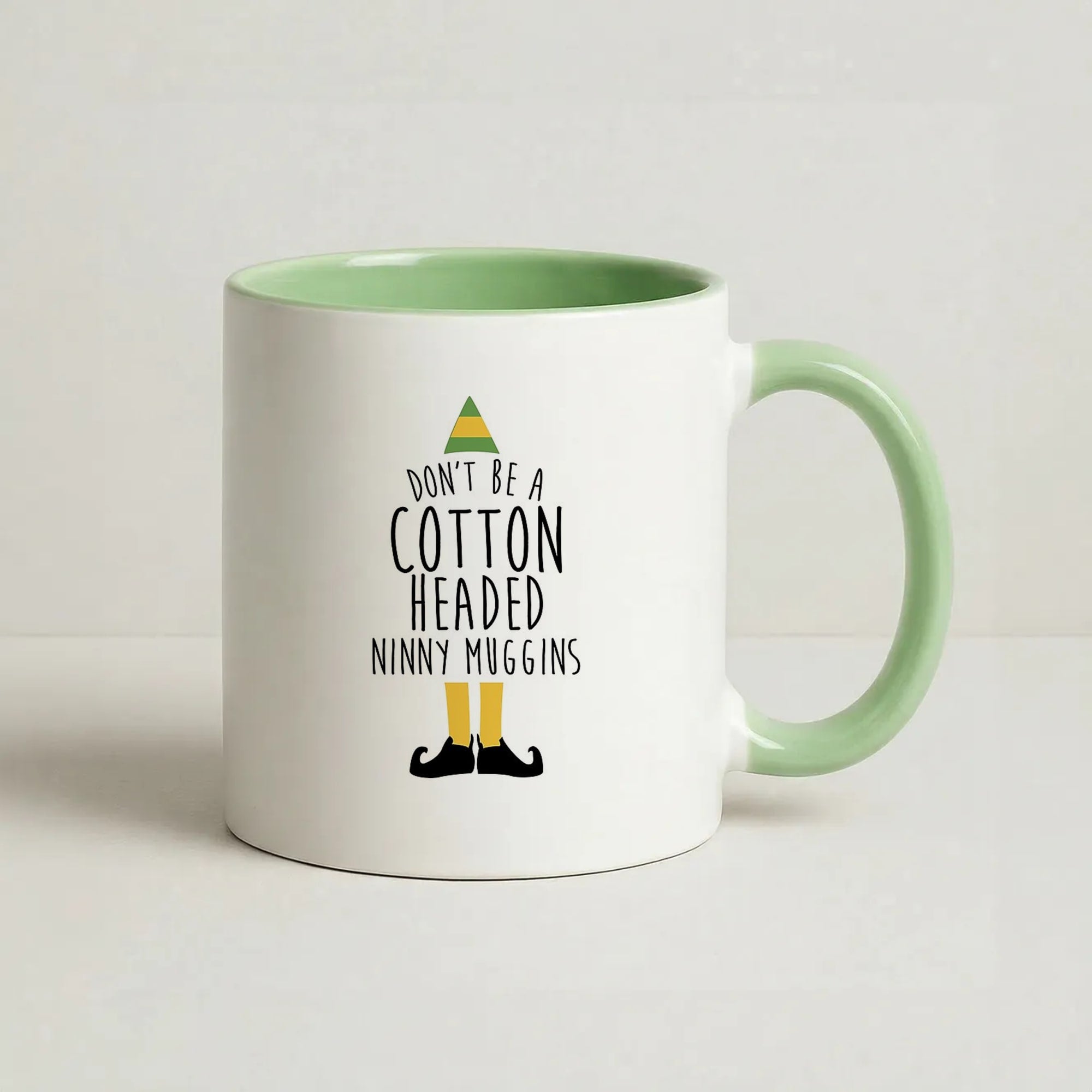 Cotton Headed Ninny Coffee Green Muggins - Buddy The Elf Coffee Green Mug