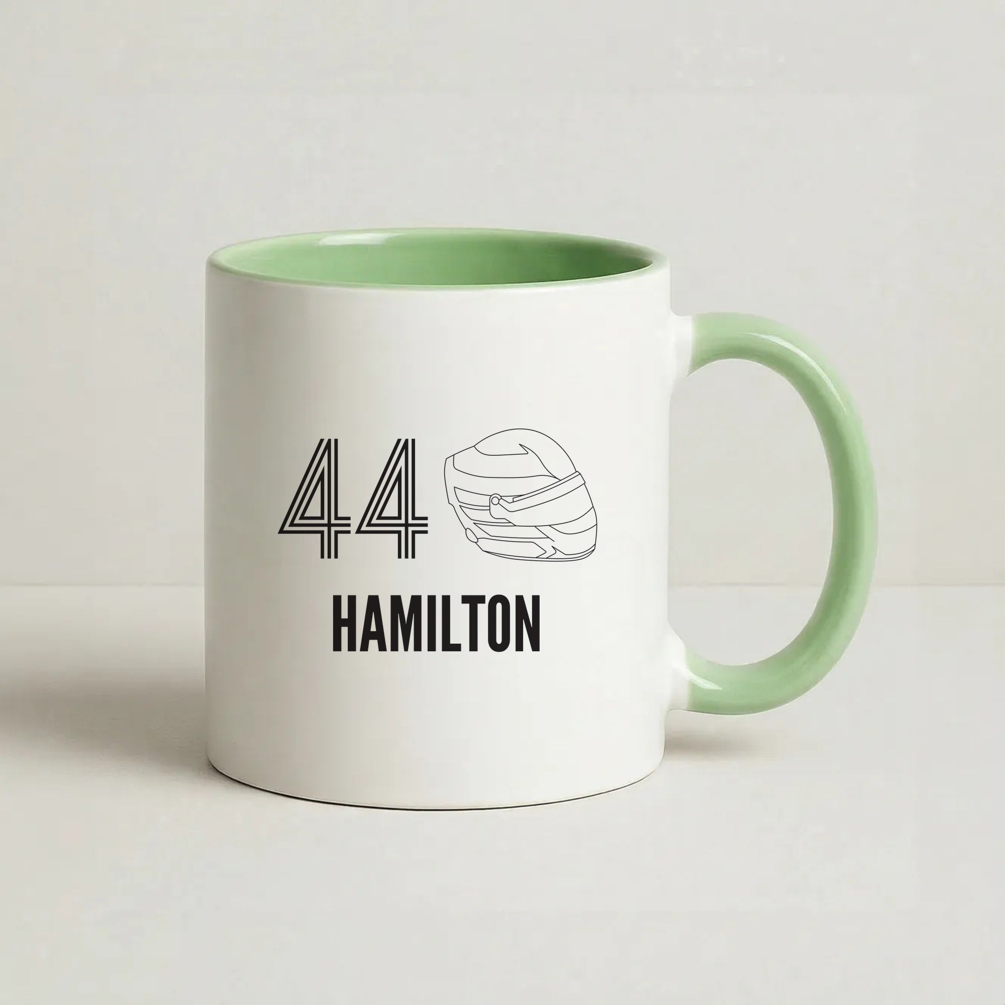 Hamilton Helmet 2026 Coffee Green Mug