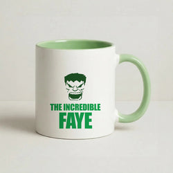 Hulk - Personalised Superhero Comic Coffee Green Mug