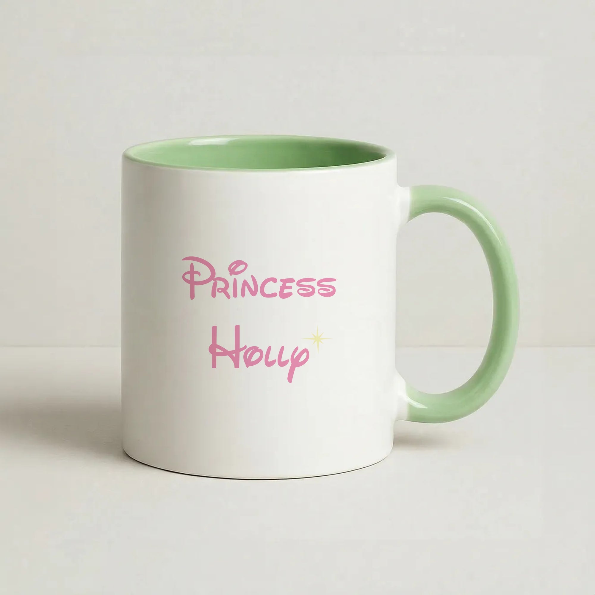 Princess - Personalised Fairytale Coffee Green Mug