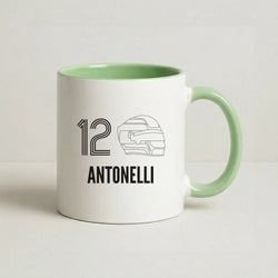 Antonelli Helmet 2026 Coffee Green Mug