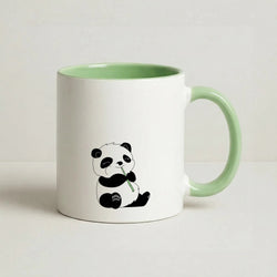 Vegan Panda Coffee Green Mug