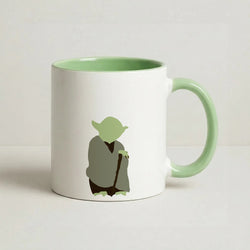 Yoda Faceless Coffee Green Mug