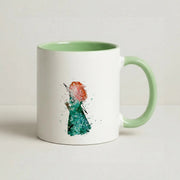 Watercolour Princess Merida Brave Fairytale Mug 9