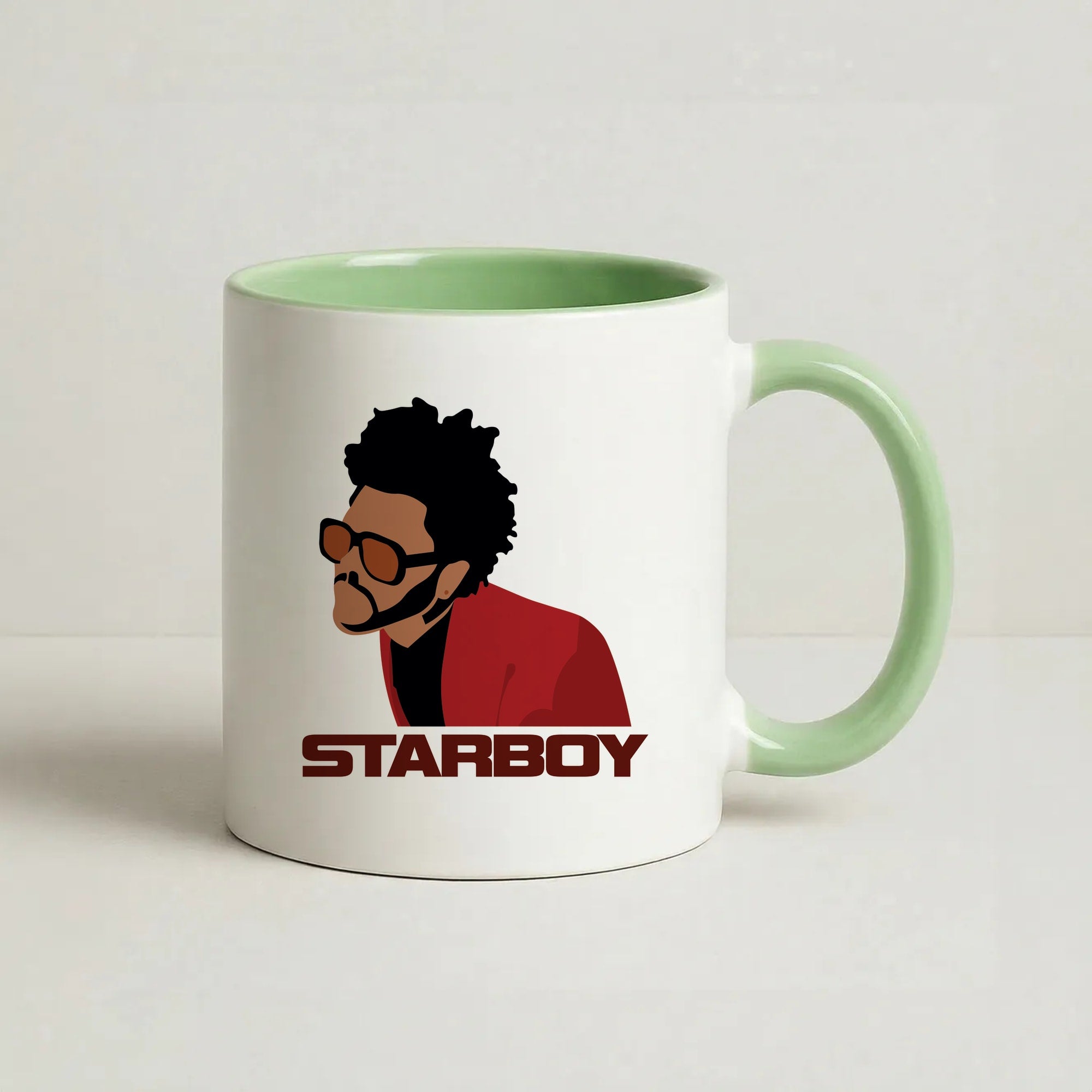 Starboy Singer Title Coffee Green Mug