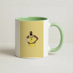 Lebron - Baskteball Coffee Green Mug