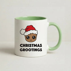 Christmas Grootings  Coffee Green Mug
