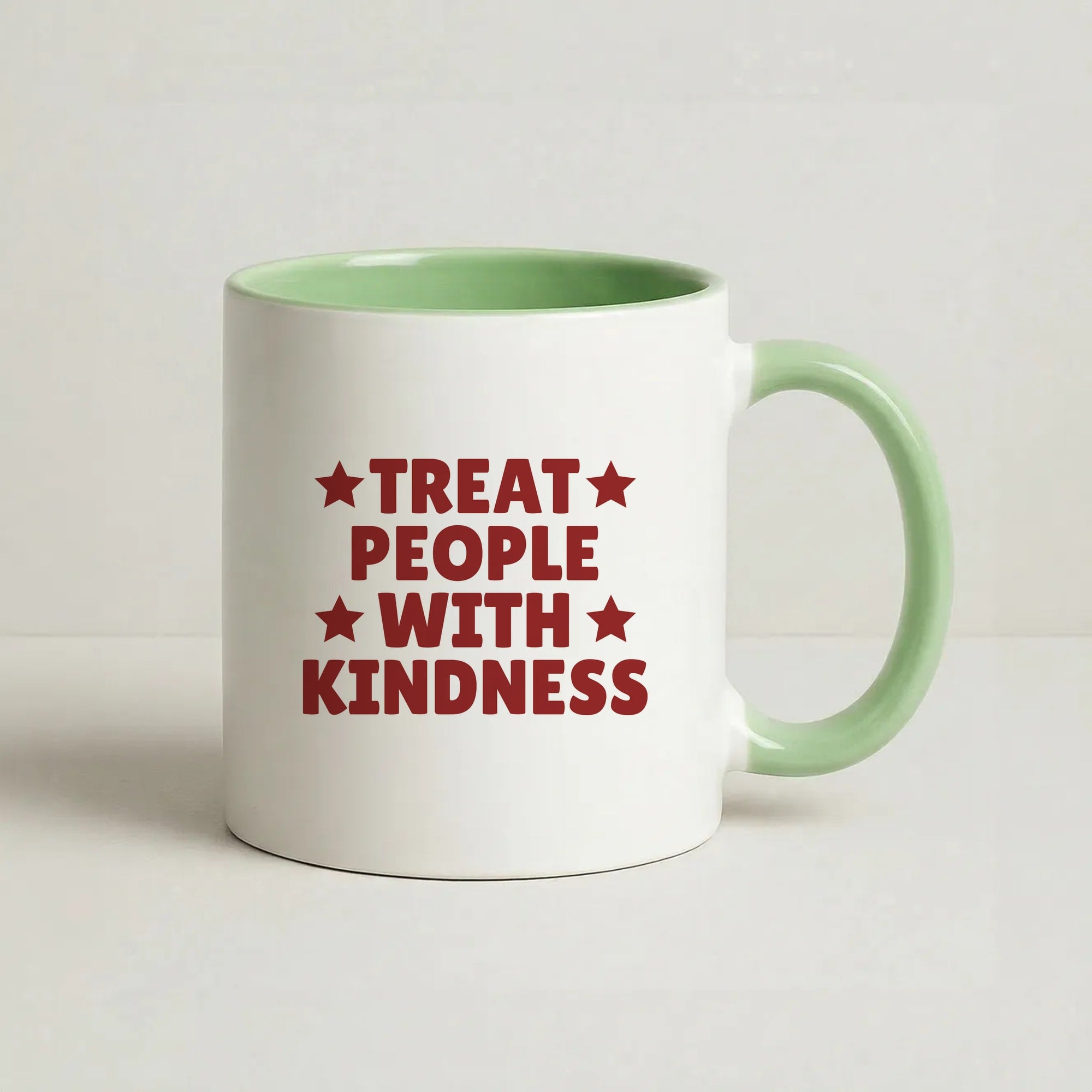 Treat People With Kindness Coffee Green Mug