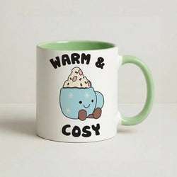 Hot Cocoa Plush Quote Coffee Green Mug