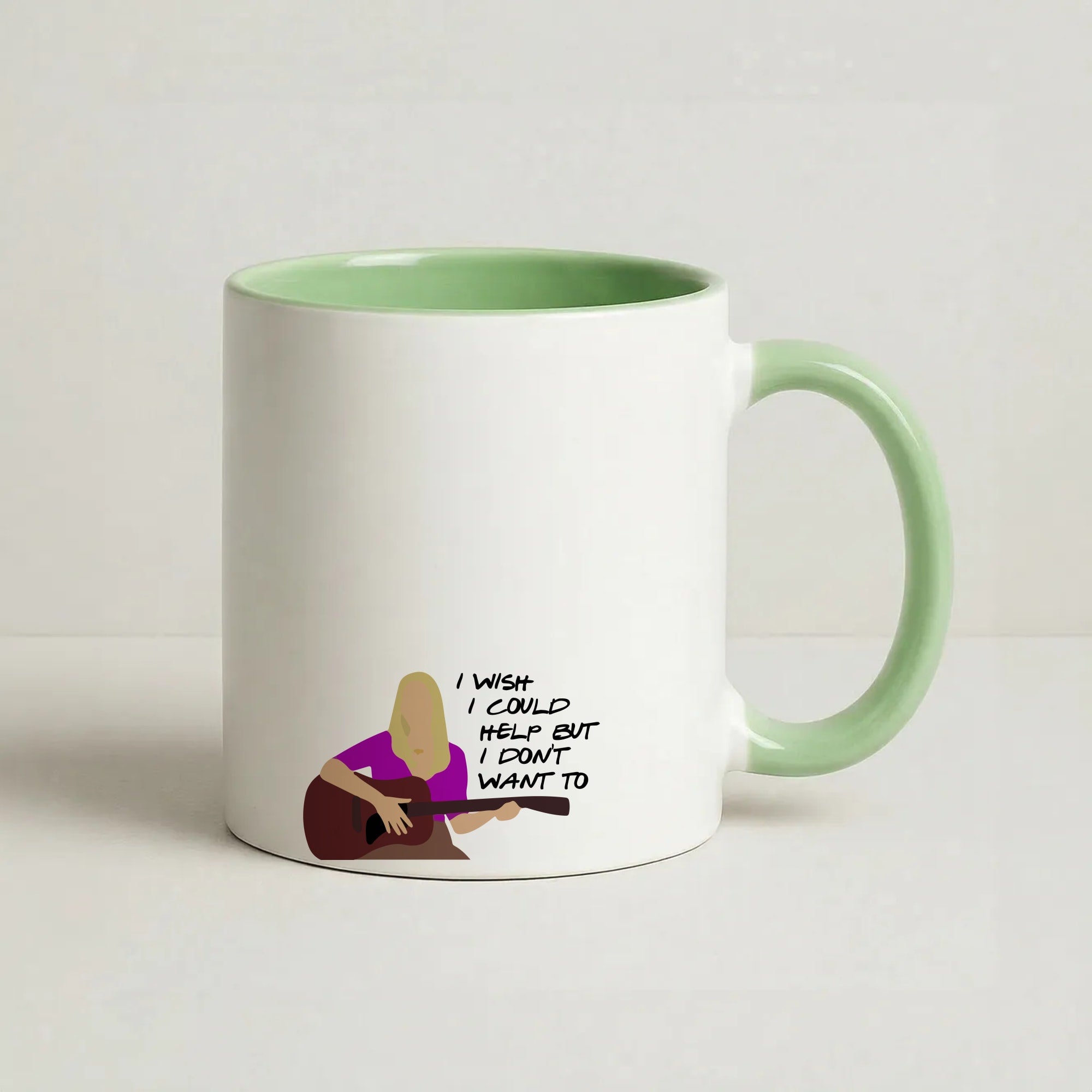 I Wish I Could Help But I Don't Want To Coffee Green Mug