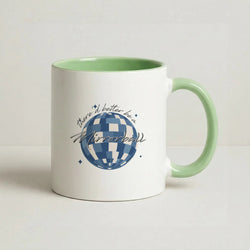 Mirrorball Coffee Green Mug