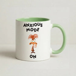 Anxious Mode On - Inside Out Coffee Green Mug