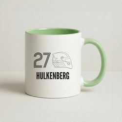 Hulkenberg Helmet 2026 Coffee Green Mug