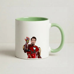 Iron Man Coffee Green Mug