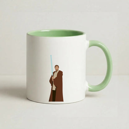 Kenobi Blue Lightsaber Coffee Green Mug