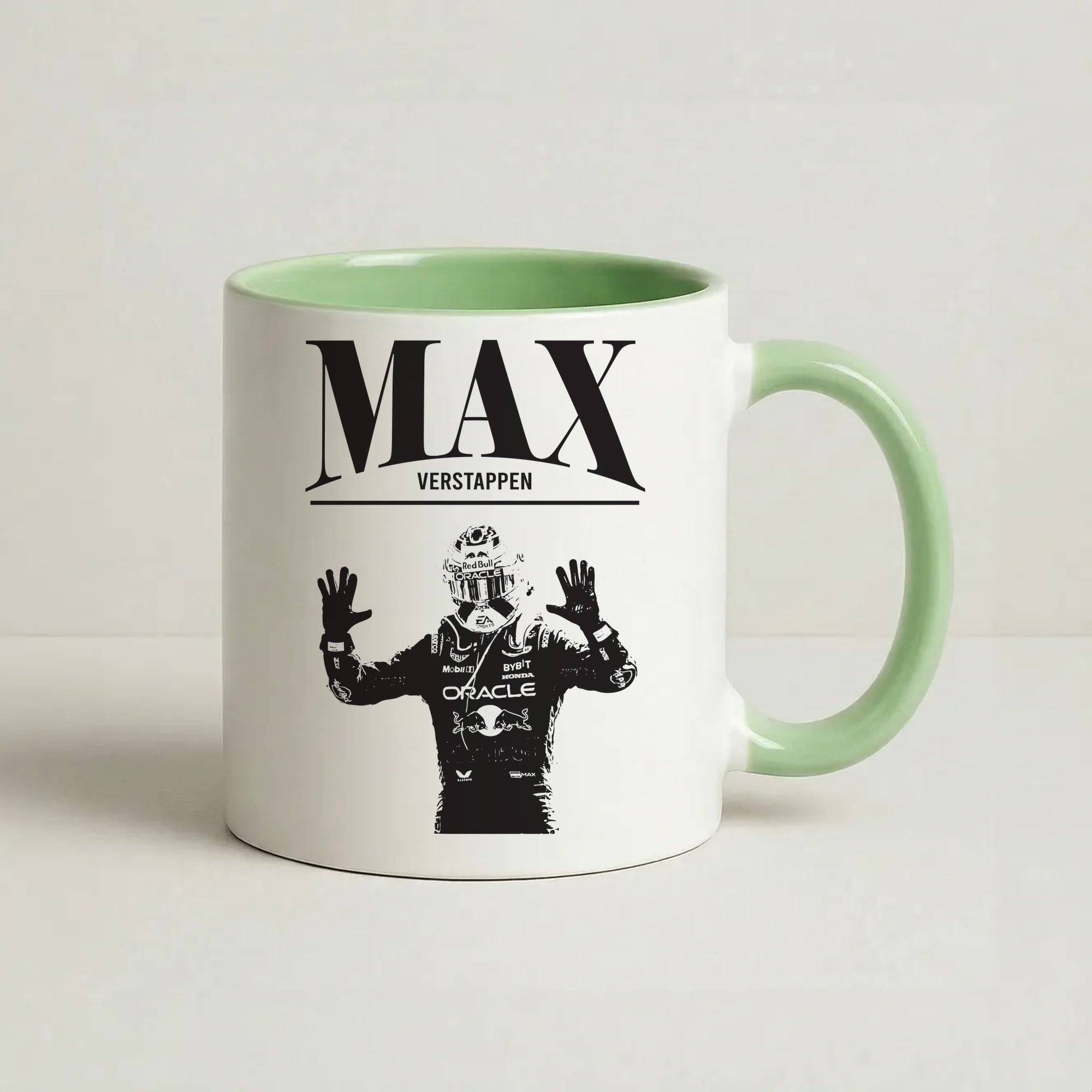 Max Blue And Red Coffee Green Mug