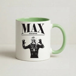 Max Blue And Red Coffee Green Mug