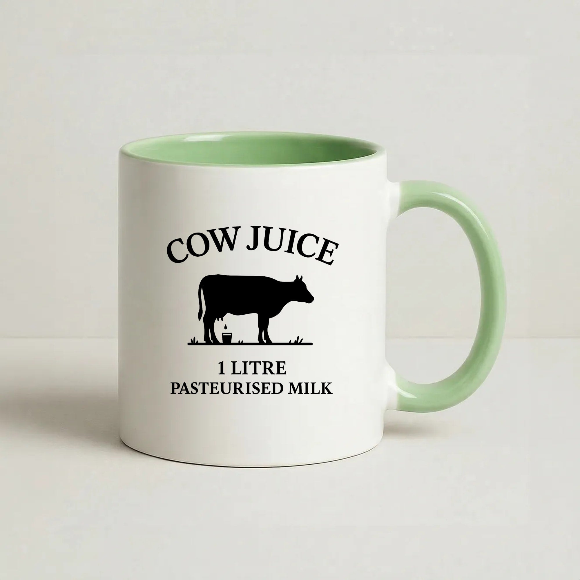 Cow Juice Coffee Green Mug