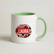Collage - Personalised Superhero Comic Mug 9