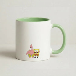 Patrick And Sponge Coffee Green Mug