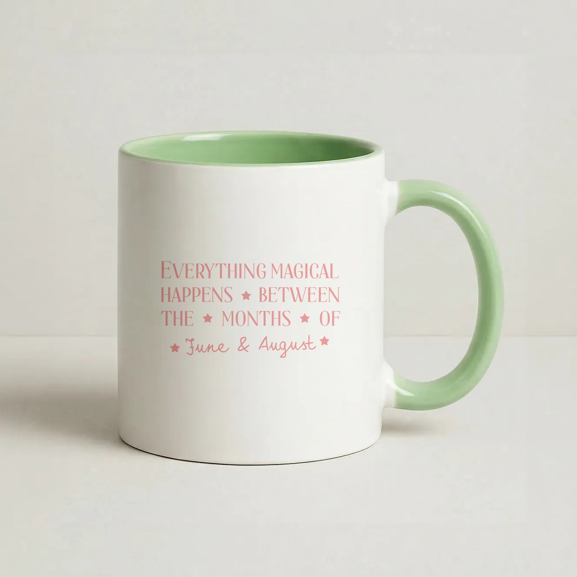 Everything Magical Happens Coffee Green Mug