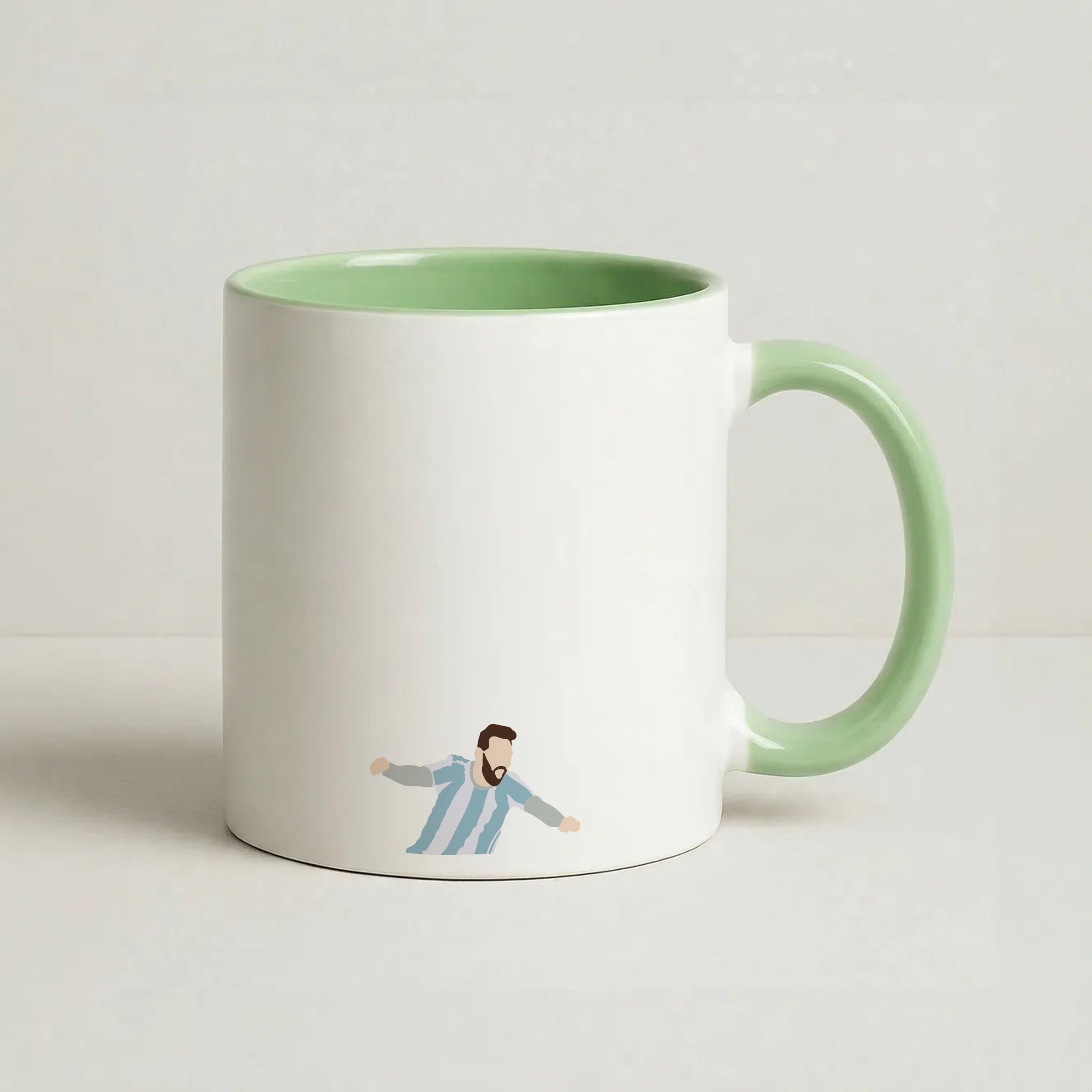 Goal - Messi Coffee Green Mug