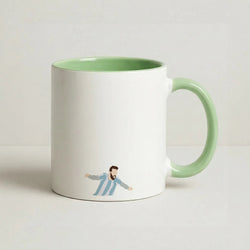Goal - Messi Coffee Green Mug