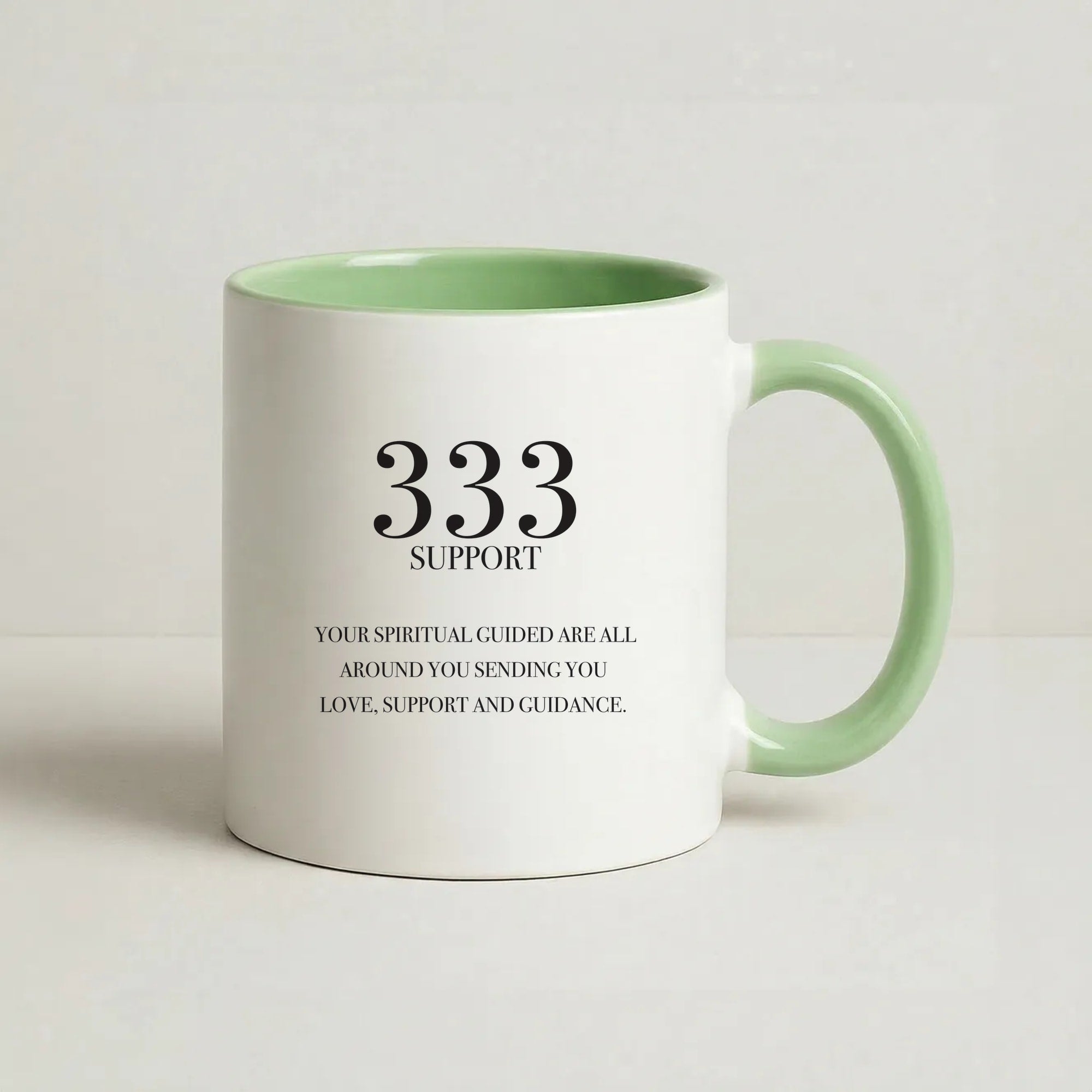 333 - Angel Numbers Coffee Green Mug