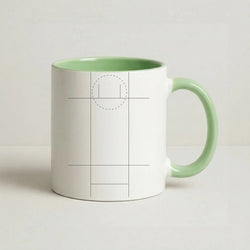 The Pitch - Cricket Coffee Green Mug