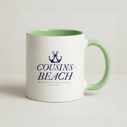 Stripes Cousin Beach Coffee Green Mug