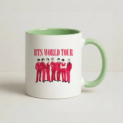 K-Pop Band World Tour 2026 Coffee Green Mug