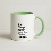 Eat Sleep Watch VPD Repeat Mug 9