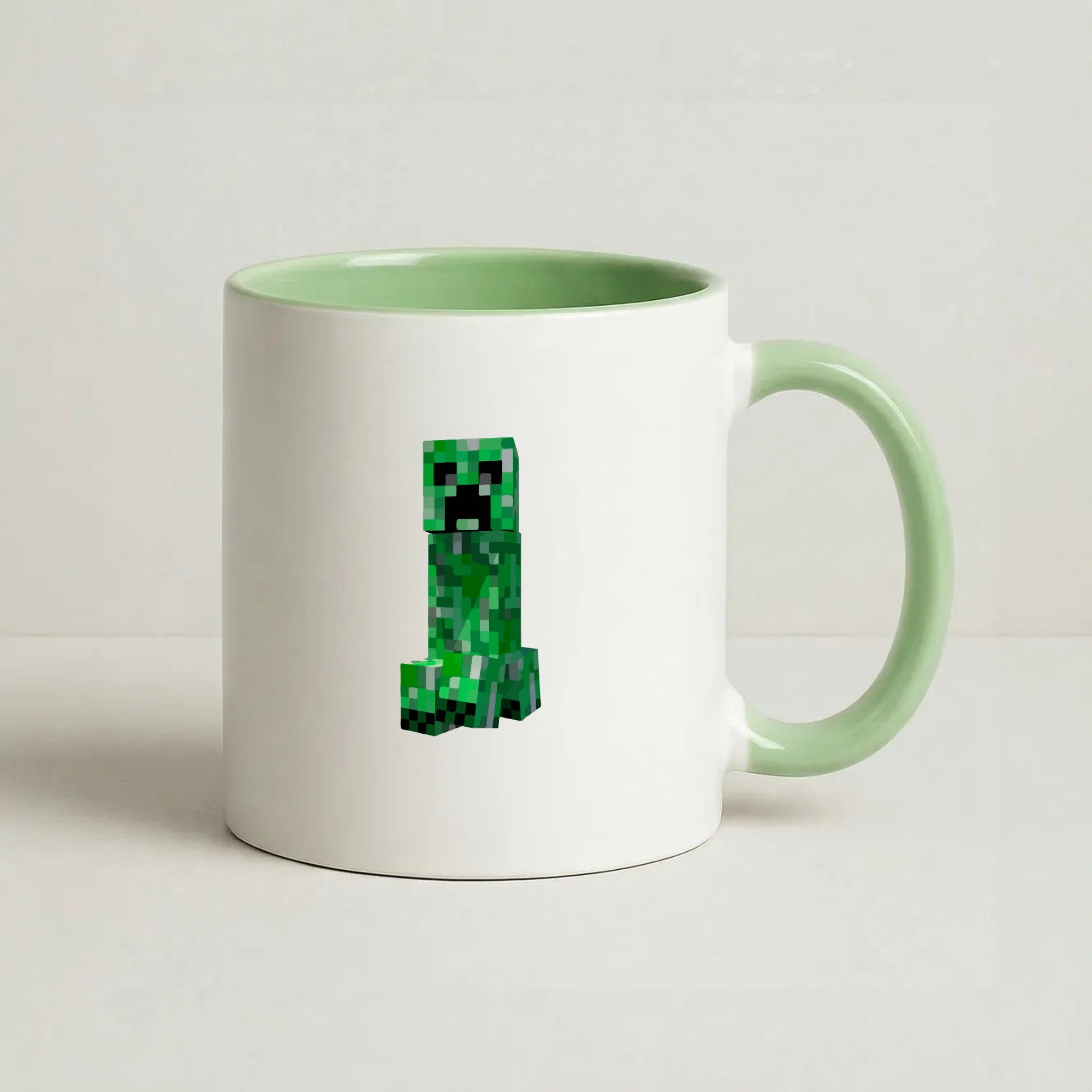 Mining Creeper Coffee Green Mug